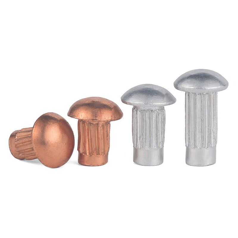 Jinggong aluminum sign rivets copper nameplate rivets trademark rivets solid knurled rivets twill aluminum rivets GB827 copper 2*4 100 pieces