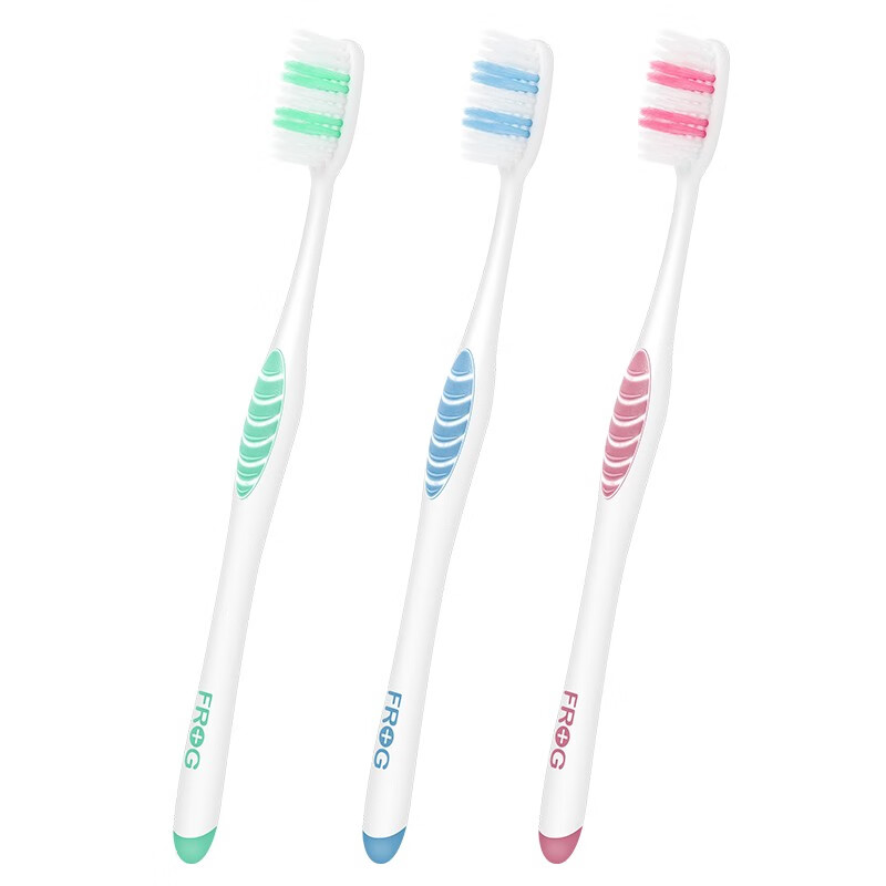 FROG set series 165B adult toothbrush 3 pieces special package soft bristles soft silk deep cleansing individual packaging