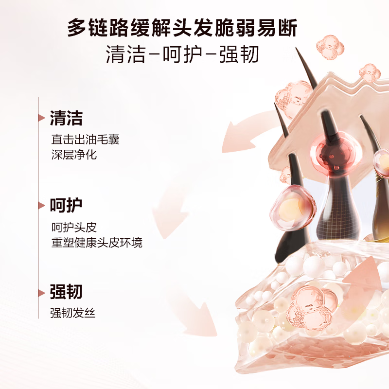 L'Oreal Strong and Smooth Conditioner (Strong and Nourishing) 440ml Ginger Strengthening Hair Root Firming and Fluffy Conditioner