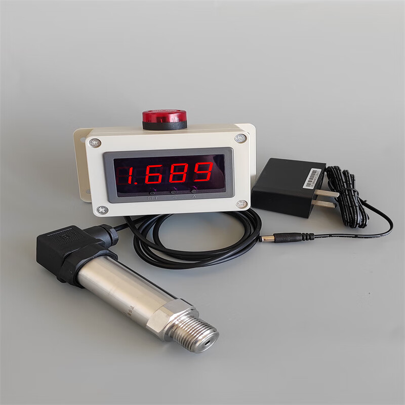 Ouhuayuan gas pressure alarm air pressure air oxygen high pressure differential water pressure negative vacuum pipeline digital display pressure sensor with alarm (60 decibels)