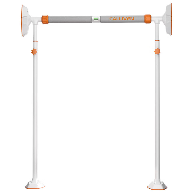 Shuying household horizontal bar indoor pull-up device door-mounted floor-standing horizontal bar without punching children's stretch boom fitness equipment floor-standing model - installation distance 96-145cm