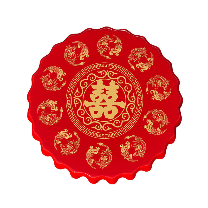 Tuojin Wedding Disposable Tablecloth Round Table with Happy Characters Tablecloth Red Festive Wedding Banquet Wedding Banquet Happy Event Home Thickened 6 Square Table Cloths with Happy Characters (200*214CM)