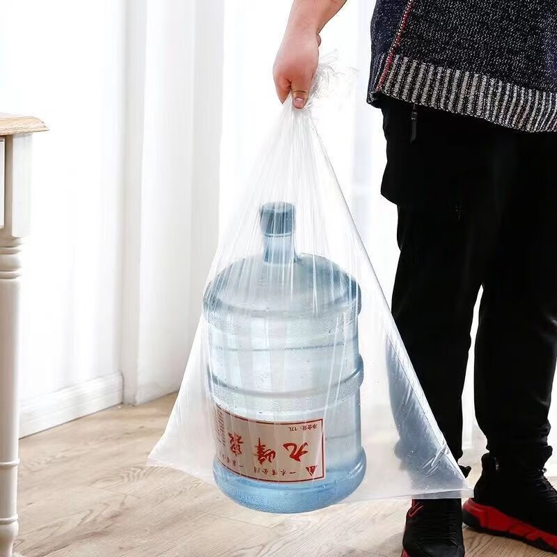 Quilt bag, quilt packing bag, transparent dust-proof storage bag, extra-large moisture-proof plastic organizing and moving bag 90*120 (suitable for double quilt), home use (5 pieces thickened)