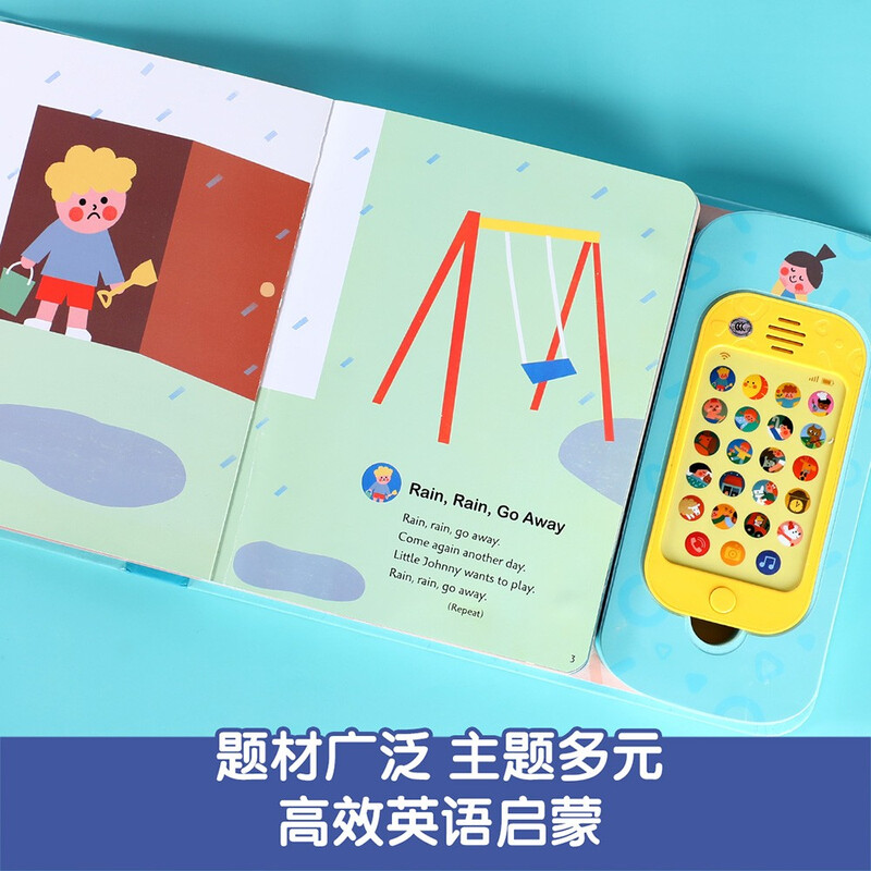 Language enlightenment sound book for children aged 1-3 years old - I can sing English children's songs and have fun. Infants and toddlers read cognitive early education books. Toddler enlightenment money saving cards