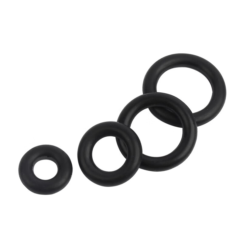 Creaby rubber seal O-ring O-shaped rubber ring nitrile oil seal seal waterproof oil-resistant wear-resistant black gasket collection M6x1 (100 pieces)