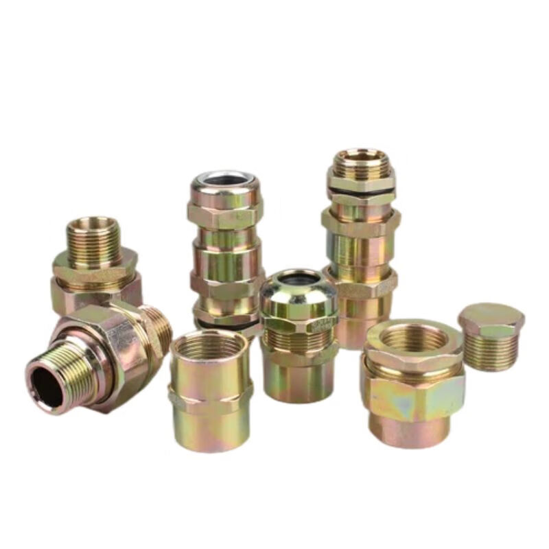 BGJ explosion-proof union G3/4 internal and external thread carbon steel galvanized inner wire joint M20NPT25 one inner and one outer wire DN15 (4 points) double inner wire