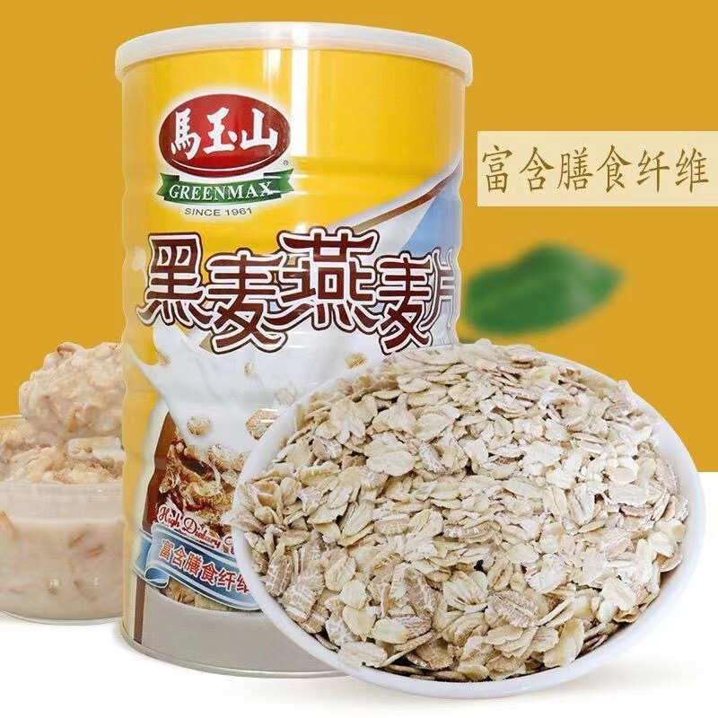 Taiwan imported Mayushan rye oatmeal ready-to-eat without added sugar canned 800g nutritious rye oats