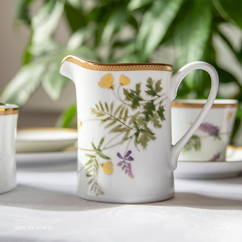 Noritake Japan Noritake NEWMORNING European pastoral style household afternoon tea set sugar bowl milk cup NEW MORNING milk cup