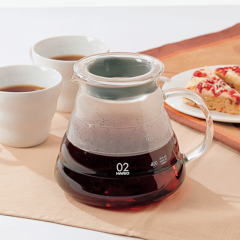 HARIO original imported coffee pot heat-resistant glass coffee set hand-brewed coffee sharing pot hand-brewed pot 600ml