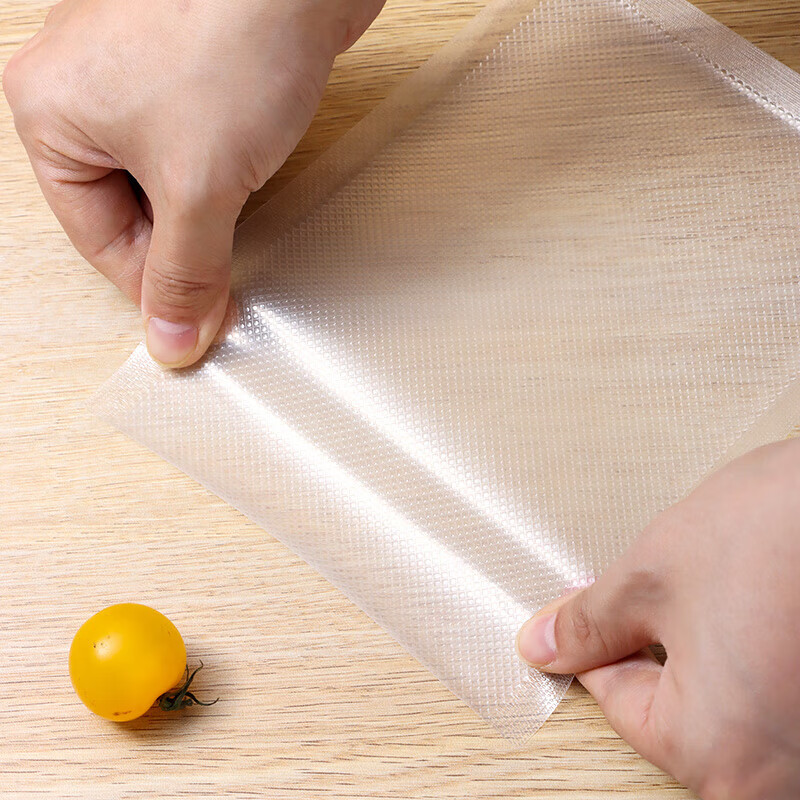 Jiadelang mesh texture vacuum bag food packaging bag roll bag vacuum plastic bag sealing machine compression bag household freshness 15cm*25cm 100 pieces