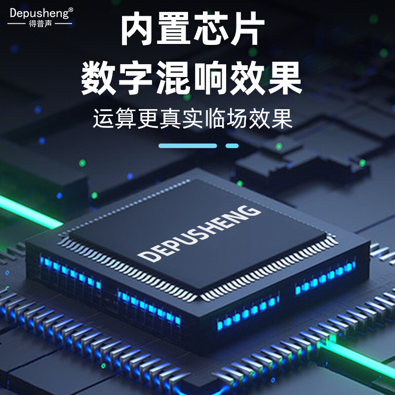 Depusheng professional KTV audio set home home K song karaoke conference performance stage speaker amplifier 10-inch KTV entertainment audio set