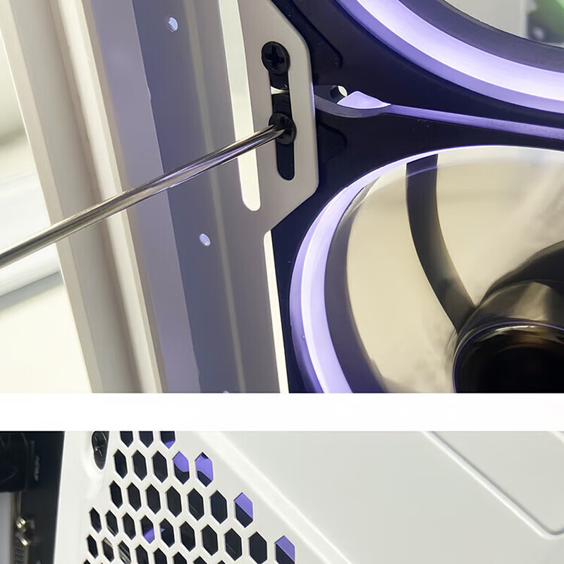 Neem Art Shop computer case fan universal cold radiator long screw 6#32 30 case cooling fan fixing screw black screw (12 pieces) without nut