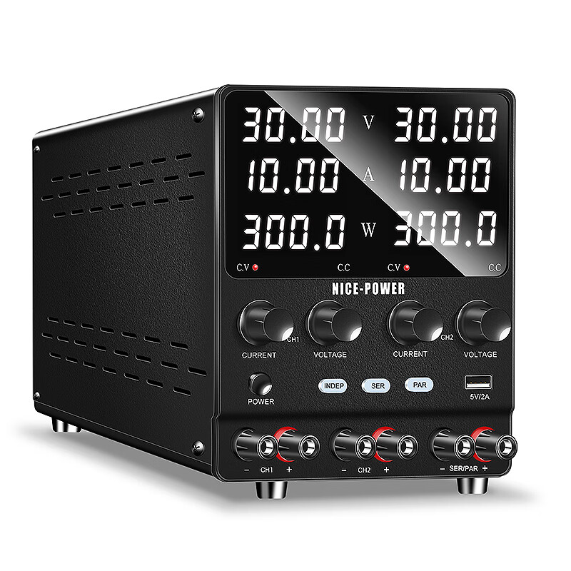 KUAIQU dual-channel adjustable DC power supply 30V5A10A60V120V multi-channel output switching power supply dual-channel regulated power supply SPS3010-2KD dual-channel 30V10A