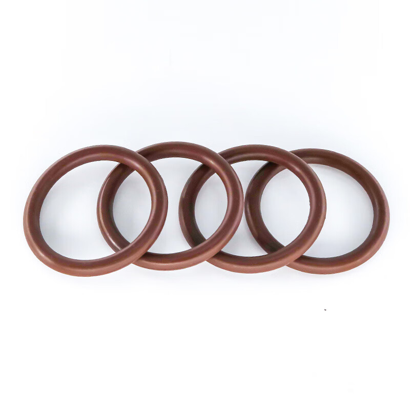 ZHIDE fluorine rubber O-ring resistant to high temperature, acid and alkali, corrosion and wear-resistant brown O-ring - outer diameter 12*2mm (100 pieces/pack)