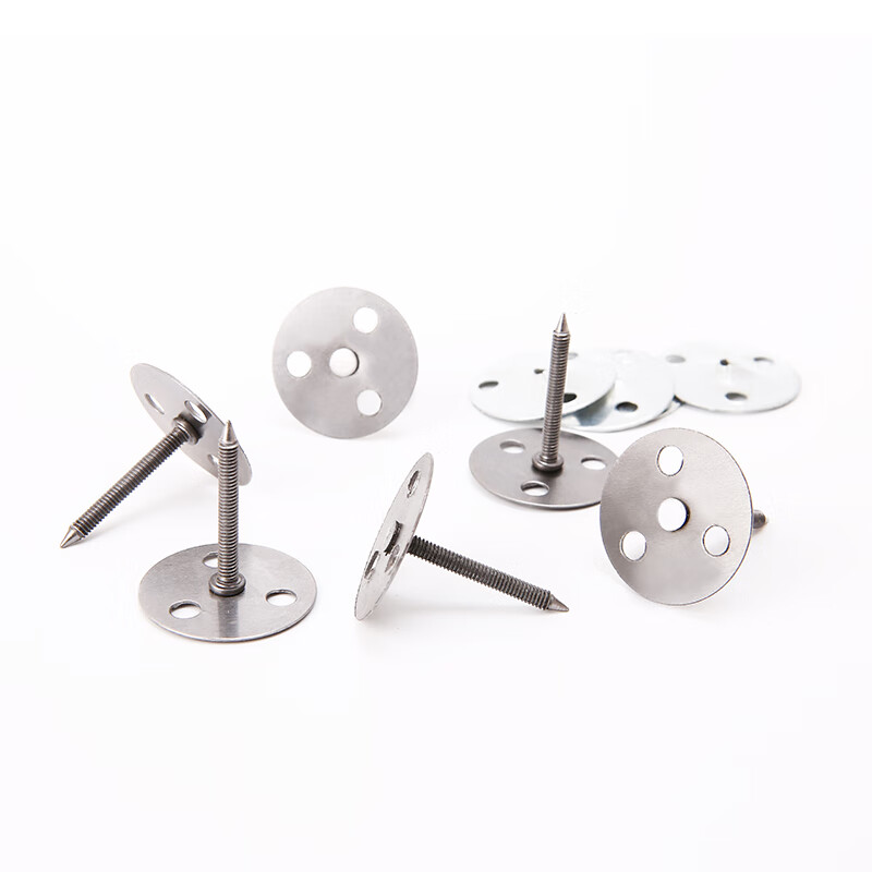 Meng Qier's 1-car triangular nail, Tribulus non-reversible nail, triangular nail, three-hole nail, flat head thumbtack, large head nail, random nail length for furniture, 5-pcs