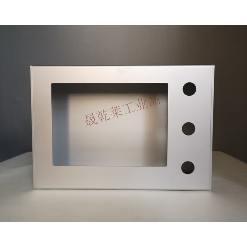 7-inch touch screen installation box human-machine interface PLC electrical box aluminum alloy control box box opening screen hole 192*138 long 300MM