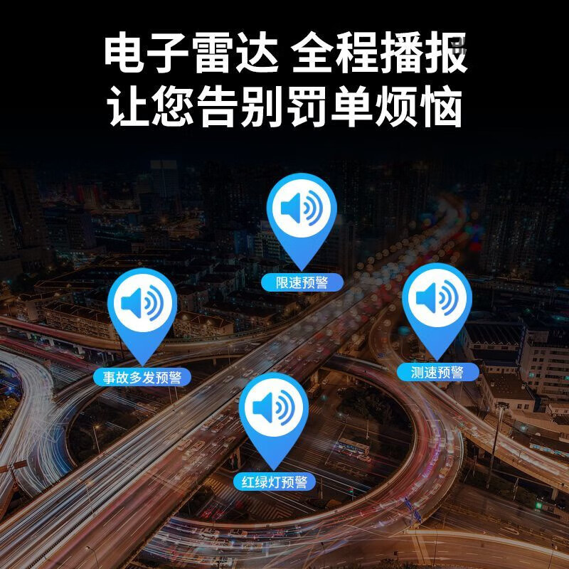 Electronic dog 2025 new head-up display speed measurement voice broadcast Beidou HUD car radar safety warning device