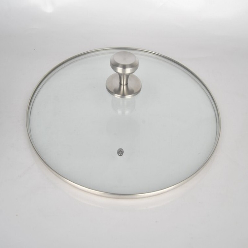 Velox new lid pot lid kitchen cooking soup pot lid steaming lid glass lid light gray suitable for pot mouth inner diameter 18cm