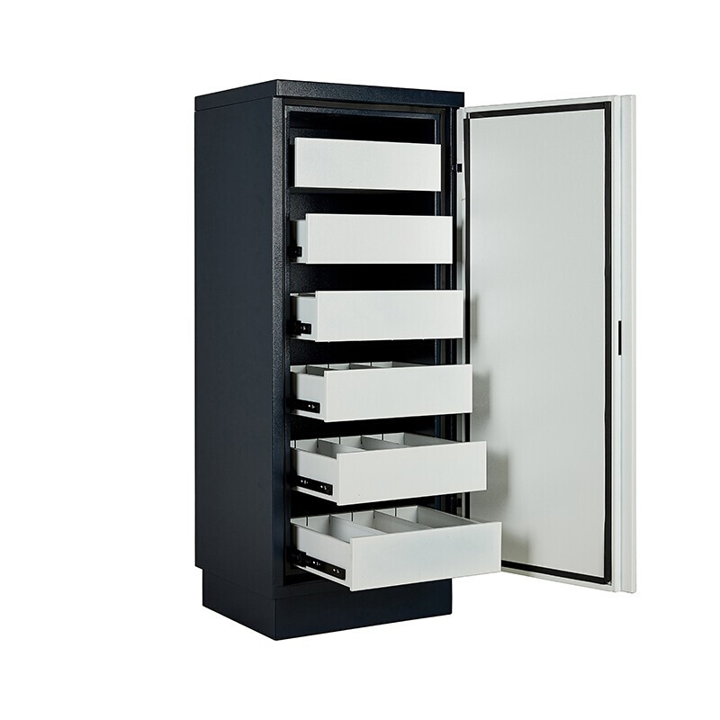 Yueyue Shang Anti-magnetic cabinet 9 large electronic password lock disk fire-proof and moisture-proof anti-magnetic safe anti-magnetic information safety cabinet 700*520*1800MM YYS-FCG-018