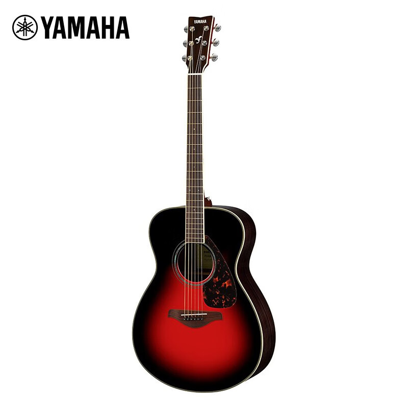 Yamaha (YAMAHA) FS830DSR Acoustic Solid Wood Veneer Beginner Folk Guitar Rounded Corner Guitar 40-inch Dusk Color