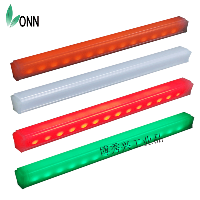 LED three-color light strip X2M decorative hard light strip alarm indicator ONN equipment machine tool decorative warning light X2M-B4-238-RYG-PNP (total negative)
