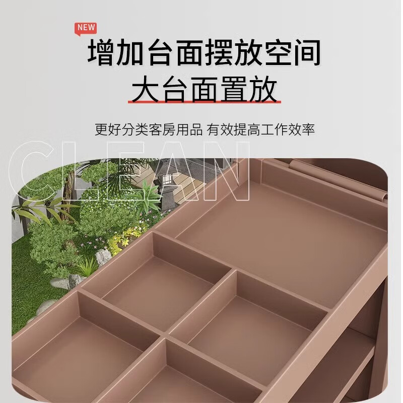 Fanai cloth straw truck, special tool truck for hotel rooms, hotel cleaning sweeper truck, multi-scenario cleaning work truck, 4-inch carpet wheel single-sided version (please look at picture three)