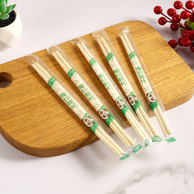 Jiamo disposable chopsticks individually packaged 50 pairs bamboo chopsticks convenient chopsticks for home camping fast food convenient takeaway tableware