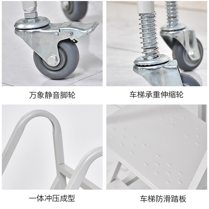 Jingku KINKOCCL archive room cart library trolley trolley silent mobile bookshelf cabinet three-layer book cart JK-3 can be customized