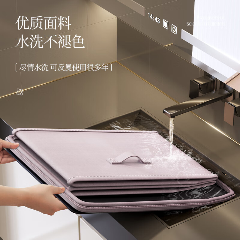 Bonnymeijia storage box household washable clothes storage box bedroom wardrobe large capacity storage box storage box with password lock lavender large size no lock wear-resistant no odor