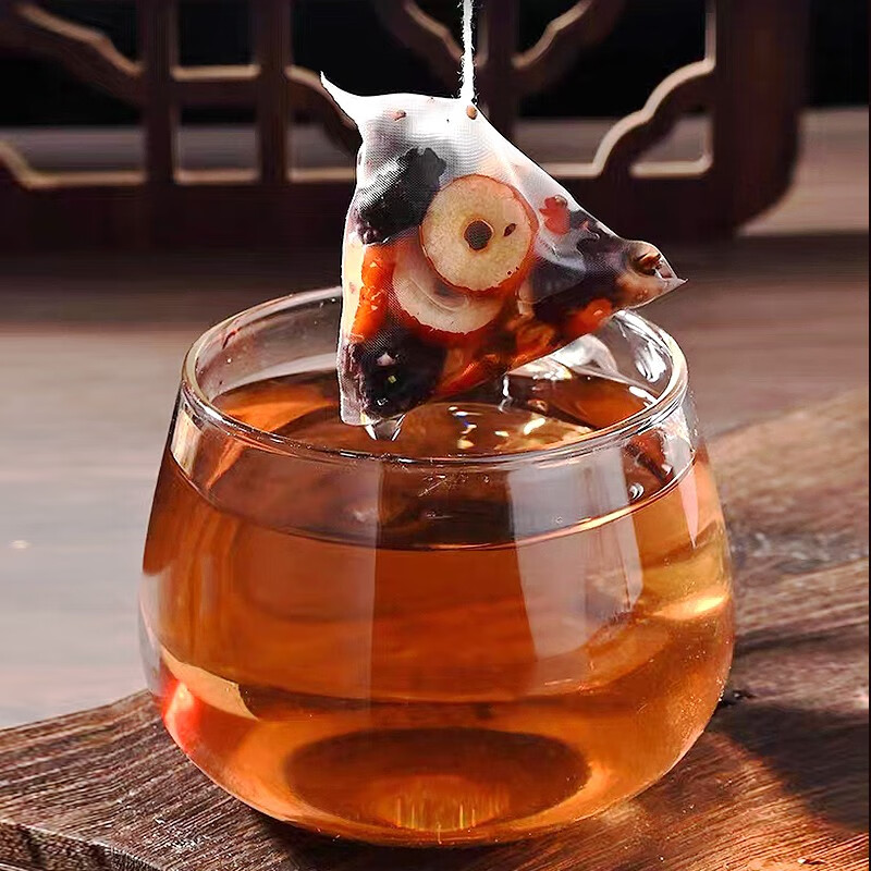 Tongrentang Ginseng, Polygonatum, Ten Treasures Tea, Wolfberry and Eight Treasures Healthy Tea, Men's Maca, Ginseng and Nine Treasures Tea Red, One Box, Real Materials, No Debris