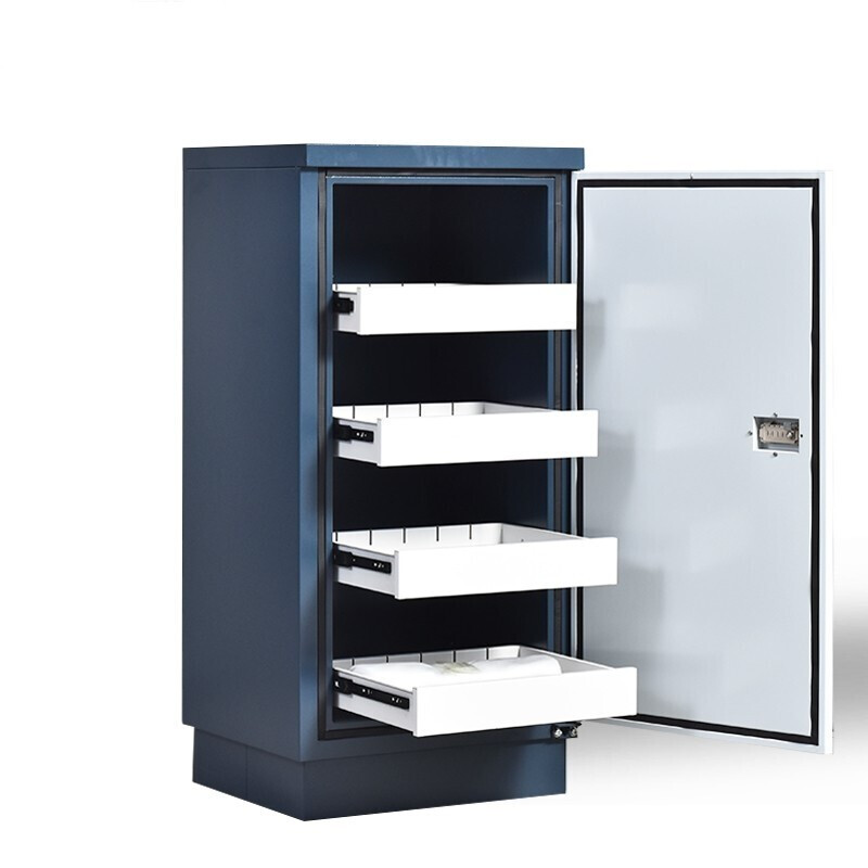 Yueyue Shang Anti-magnetic cabinet 9 large electronic password lock disk fire-proof and moisture-proof anti-magnetic safe anti-magnetic information safety cabinet 700*520*1800MM YYS-FCG-018