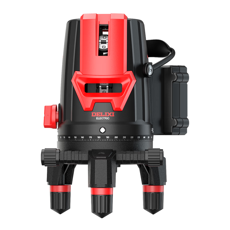 Delixi laser level 235 lines green light infrared high precision red light strong light thin line automatic wiring outdoor outdoor digital display central control green light 5 lines Big Mac dual electric