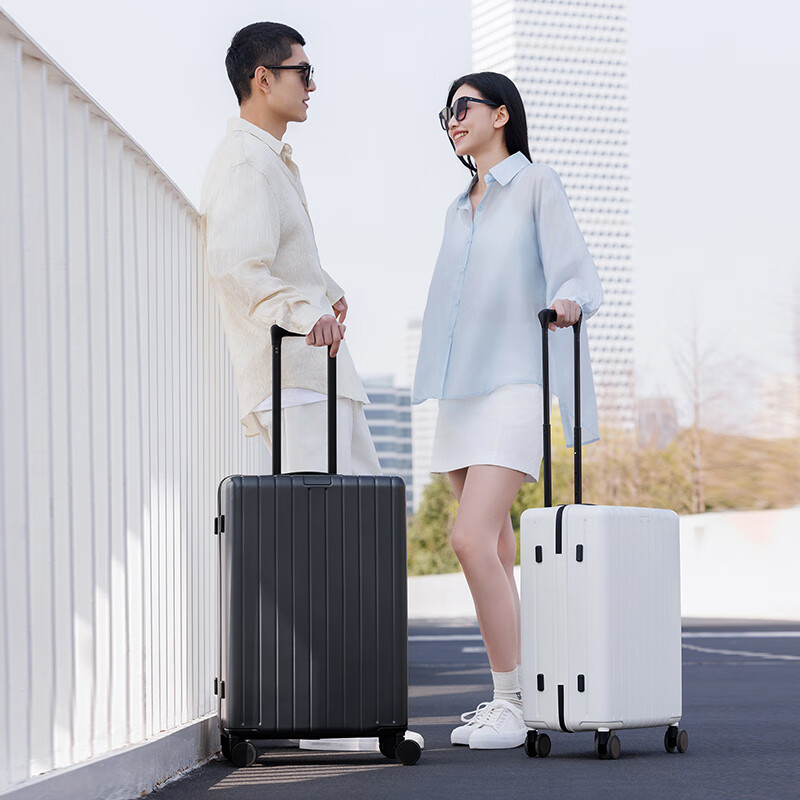 Boundless suitcase made in Tokyo, German PC men's and women's trolley case, boarding suitcase, leather suitcase, graphite gray 20 inches