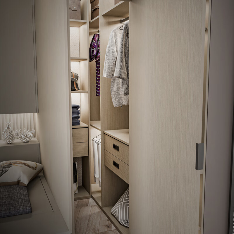 Zhibang integrated kitchen cabinets, whole house custom-made kitchen space, bedroom space, multi-functional wardrobe, custom-made OSUN core board 1 ( )