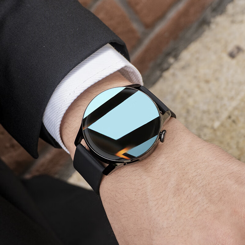 HKMW Smart Watch Men's 2025 New Multifunctional Call and Answer Heart Rate Sports Electronic Watch for Men Gear Black Steel Offline Payment HD Pass