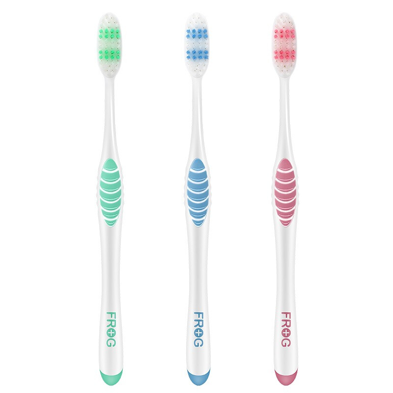 FROG set series 165B adult toothbrush 3 pieces special package soft bristles soft silk deep cleansing individual packaging