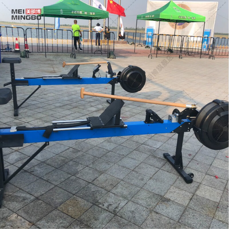 Meimingbo C2 rowing machine ergometer dragon boat simulation trainer wind resistance rowing machine physical fitness aerobic fitness equipment wooden handle dragon boat ergometer