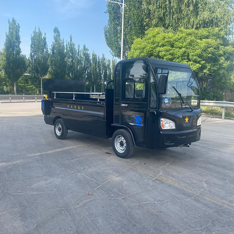 Nongdawei Electric Tailgate Dump Trash Can Transfer Truck 6 Barrels 8 Barrels Garbage Transfer Truck Airport Station High Speed Rail Station Garbage Truck Sanitation Truck Four-Wheel Cleaning Truck Automatic Lifting 8 Barrels Garbage Truck