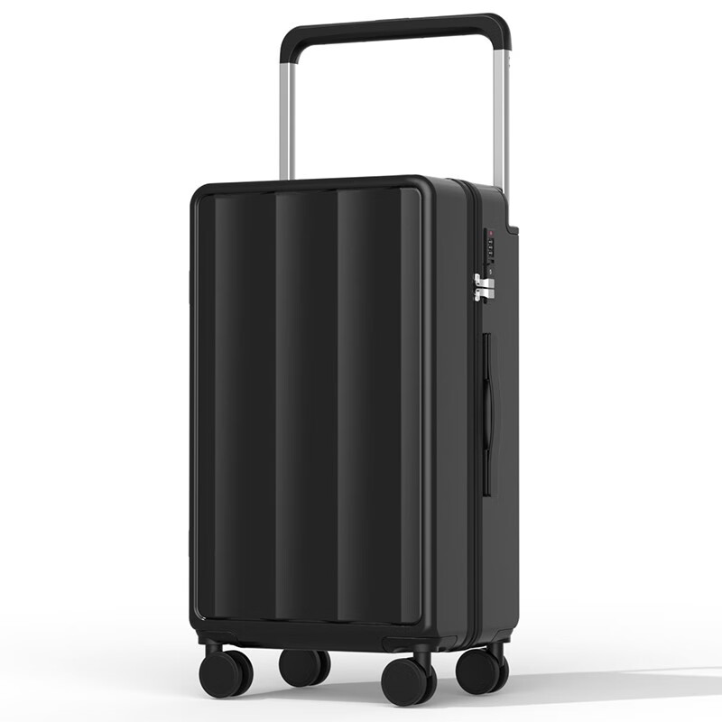 Yimanjia Wide Trolley USB Luggage Women's Multi-Function Trolley Case Large Capacity Suitcase Universal Wheel Password Boarding Bag Cherry Blossom Pink Zipper USB+Cup Holder+Wide Rod 26 Inches Suitable for 10 Days+ Check-in