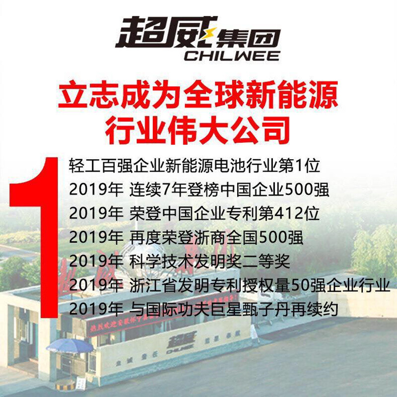 CHILWEE battery 6-EVF45/FM52 backup UPS power supply 48V60v72V CHILWEE battery outdoor battery 12V45AH