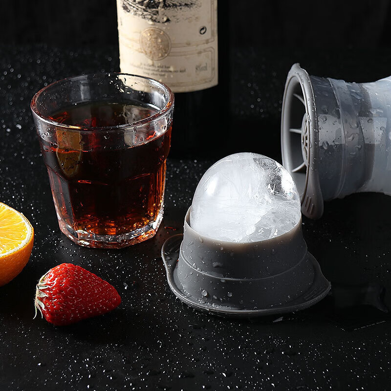 Baijie ice making mold ice ball ice cube mold whiskey ice ball ice making box ice making mold ice cube artifact 2 pieces