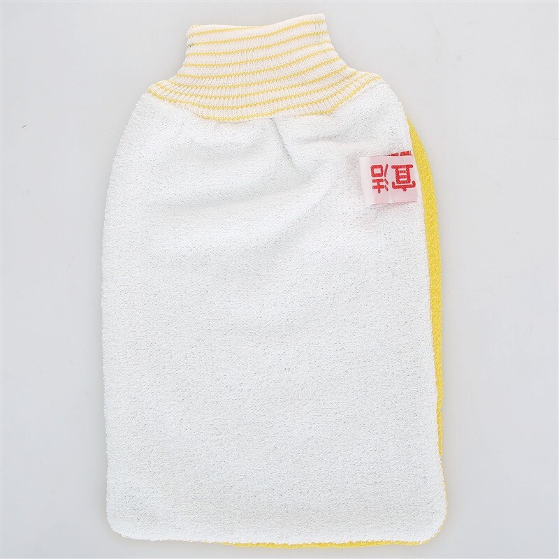 Yijie double-sided bath towel, adult back rub, strong mud gloves, bath towel, no rub bath towel