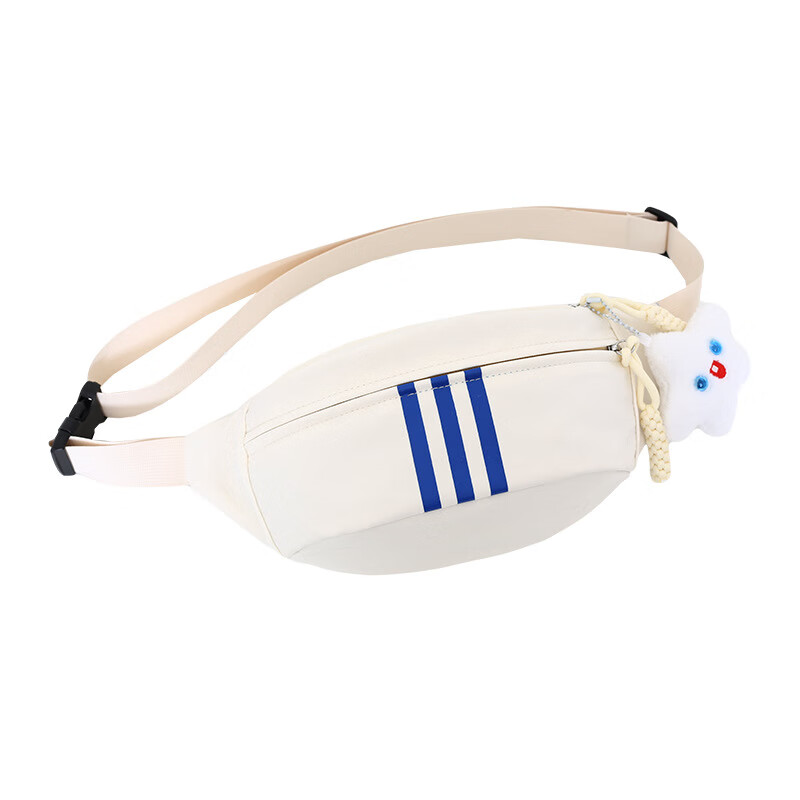 QUEENJOY trendy brand crossbody bag for men, casual Japanese style small backpack, chest bag, crossbody women's shoulder bag, men's trendy student sports waist bag, black, no accessories