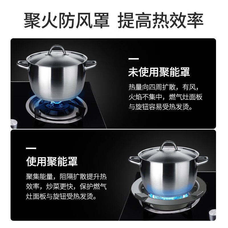 Maixiu thickened cast iron windshield to gather fire and save energy, household gas-saving and energy-saving plate, universal gas stove windshield, gas stove fire-gathering hood, four-claw and five-claw universal anti-slip bracket, five-claw universal thickened cast iron, wind-proof and fire-concentrating and energy-saving