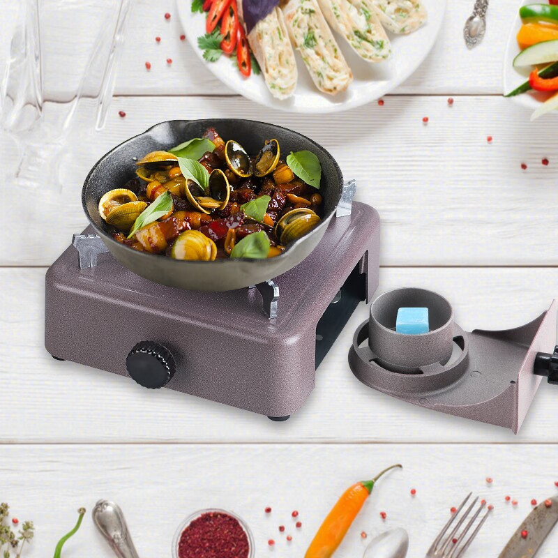 Chuyida Drawer Alcohol Stove Solid Liquid Alcohol Stove Dry Boiler Small Fire Boiler Rose Red