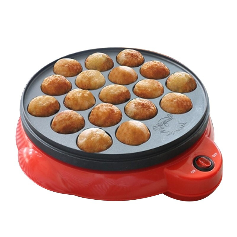 Chef Cai's household octopus meatball machine multi-functional small electric octopus roasting machine quail egg barbecue pot egg waffle 18-hole non-stick baking pan machine
