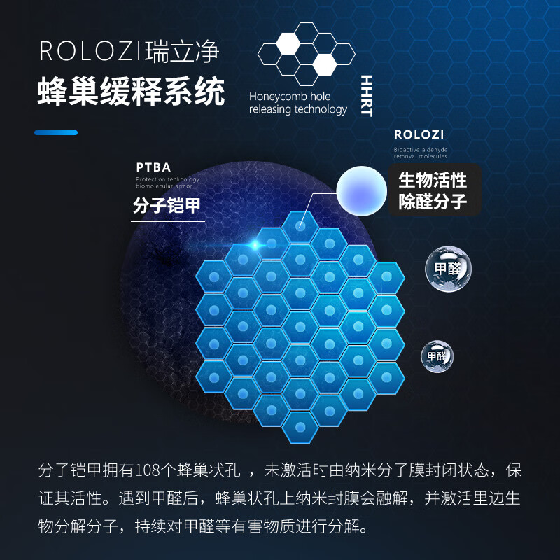 Ruilijing ROLOZI B type deep formaldehyde removal spray biological enzyme new car TVOC formaldehyde removal spray 3 bottles