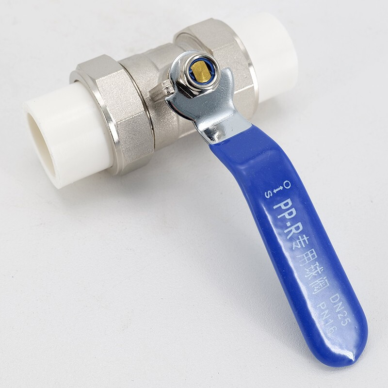 Bingyu BYyc-177 Dang/next day delivery PPR brass union ball valve electroplated double union nickel plated valve DN20