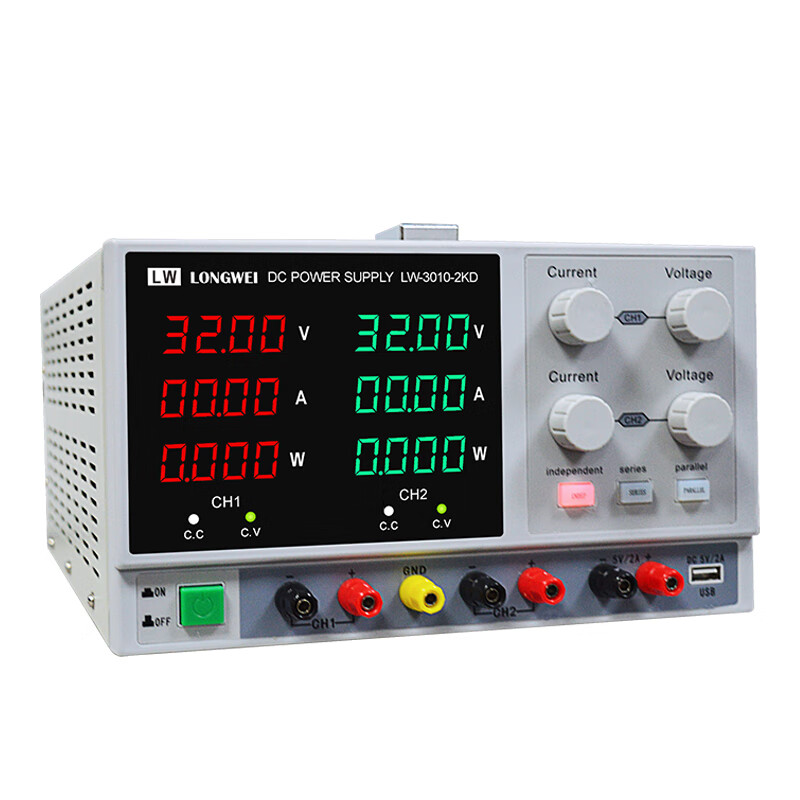 Longwei LW1001-2KD high-power experimental test switching power supply 100V1A adjustable factory repair DC regulated power supply 100V1A dual output LED display