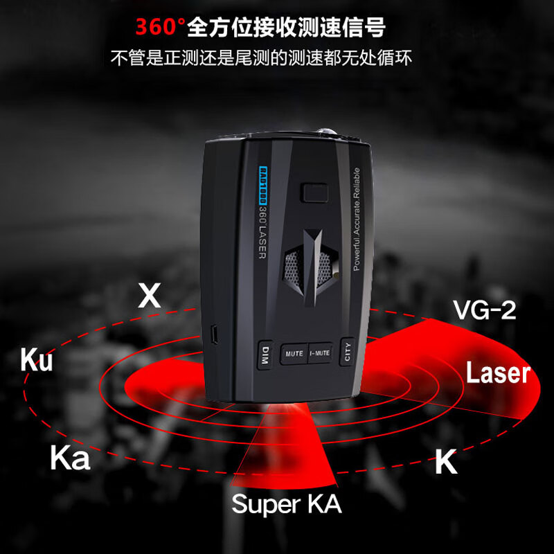 Huawei's Best Choice New Car Electronic Dog Full-Frequency Pure Radar Mobile Speed Measurement Car Early Warning Device No Upgrade 12V For Small Cars